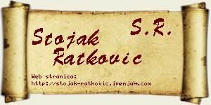 Stojak Ratković vizit kartica